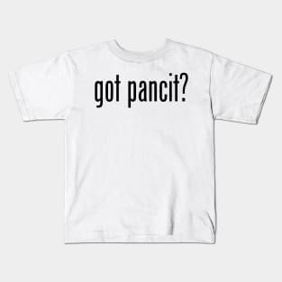 Got Pancit? Filipino Food Humor Design by AiReal Apparel Kids T-Shirt